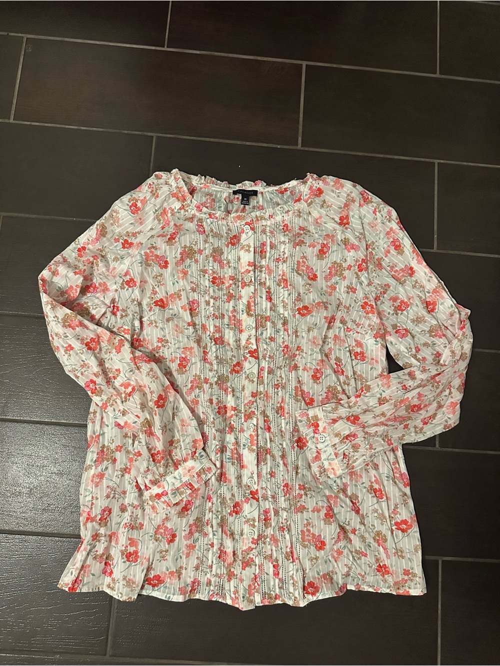 Talbots floral blouse